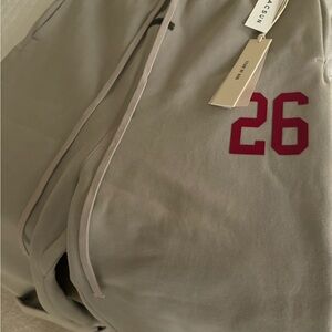 Fear of God Gray Wide leg pants with Red 26